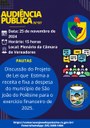 Audiência Pública - Lei Orçamentária Anual - 25/11/2024 - 15 Horas.